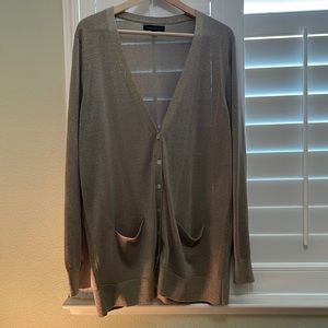 EUC! Banana Republic Gold Thread Boyfriend Cardigan